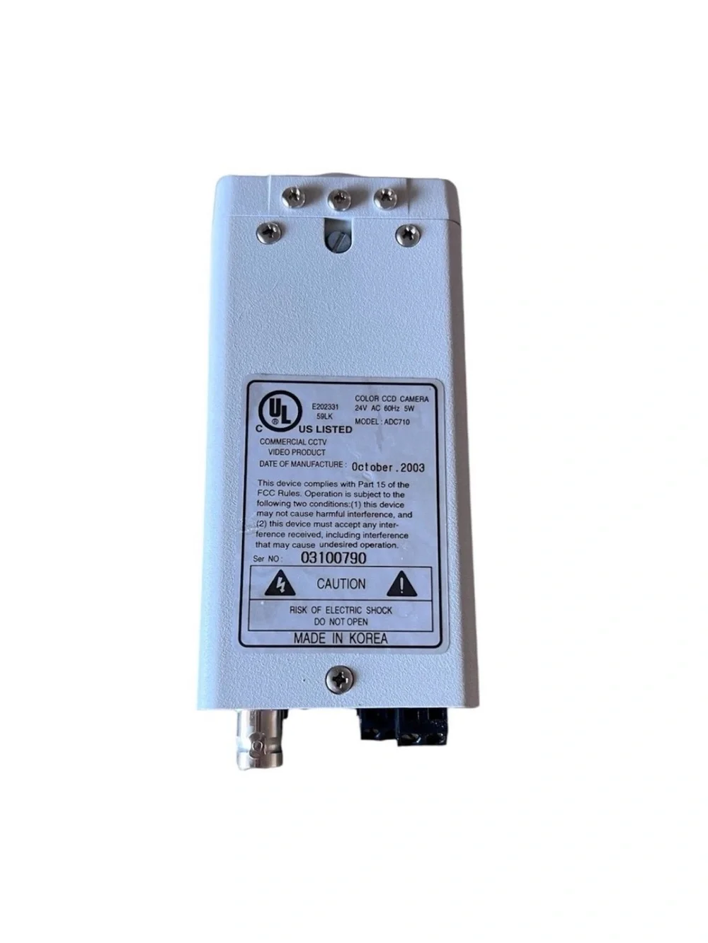 American Dynamics ADC710 Color Digital CCD Camera